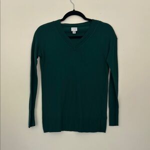 A New Day Women's V-Neck Sweater - Green
